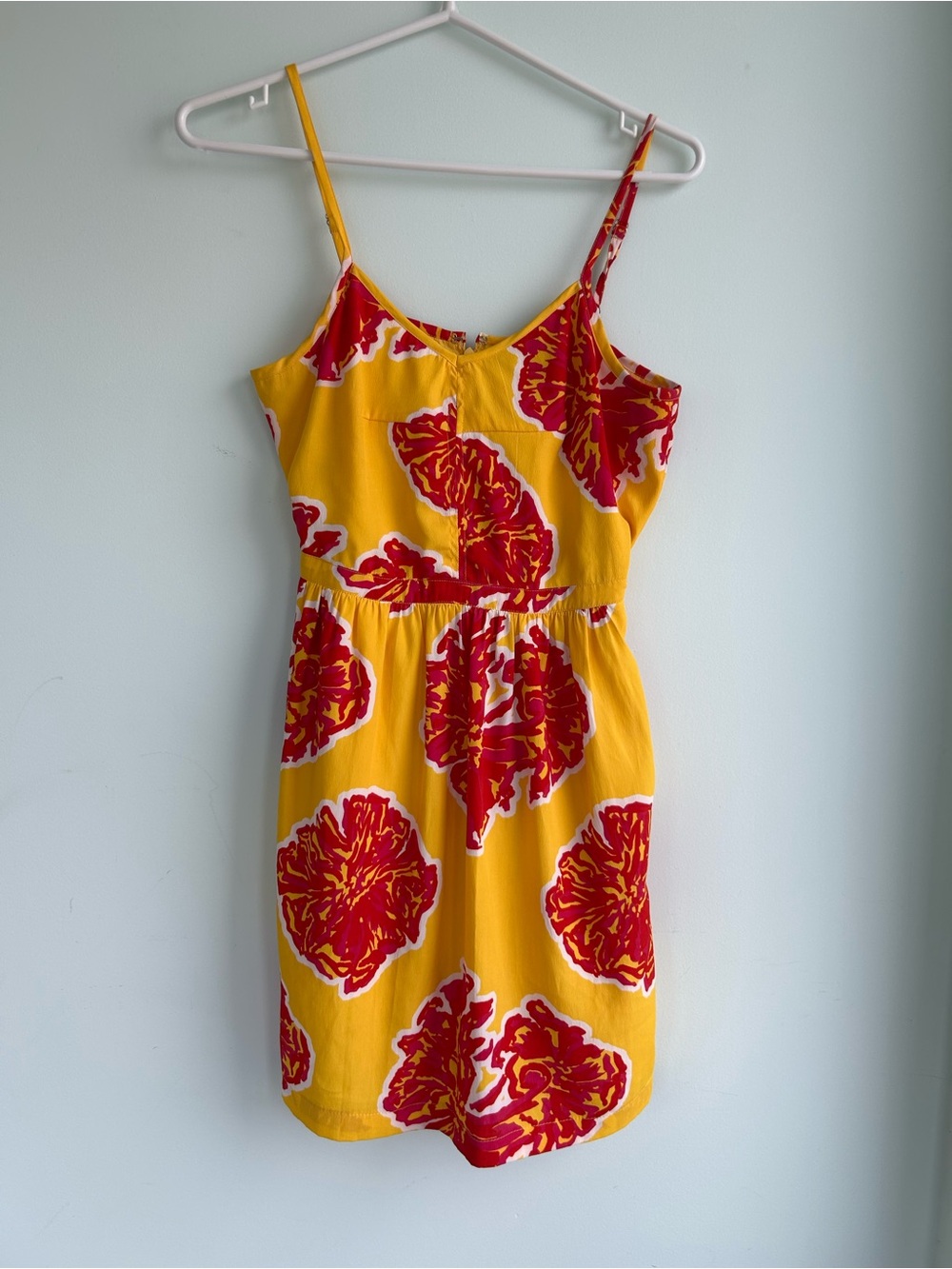Southern Frock Sunshine Floral Spaghetti-Strap Mini Dress xs